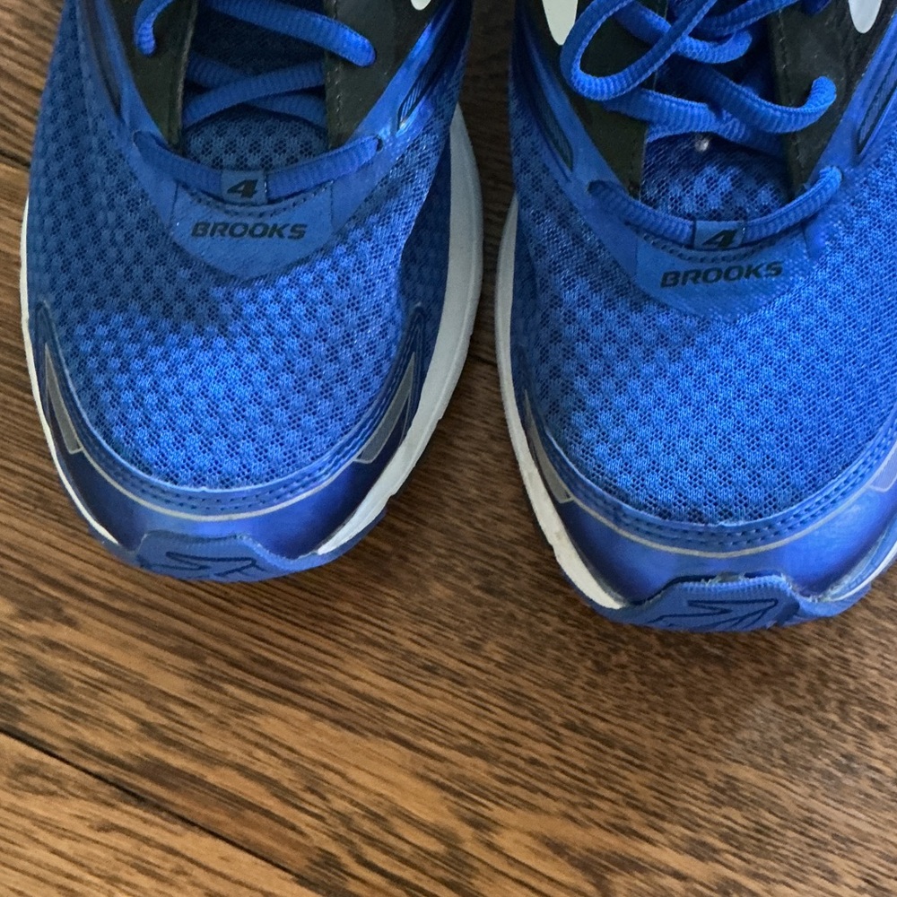 Brooks Launch 4 Athletic Sneakers Shoes Men’s size 11.5 Blue Black - Picture 7 of 12